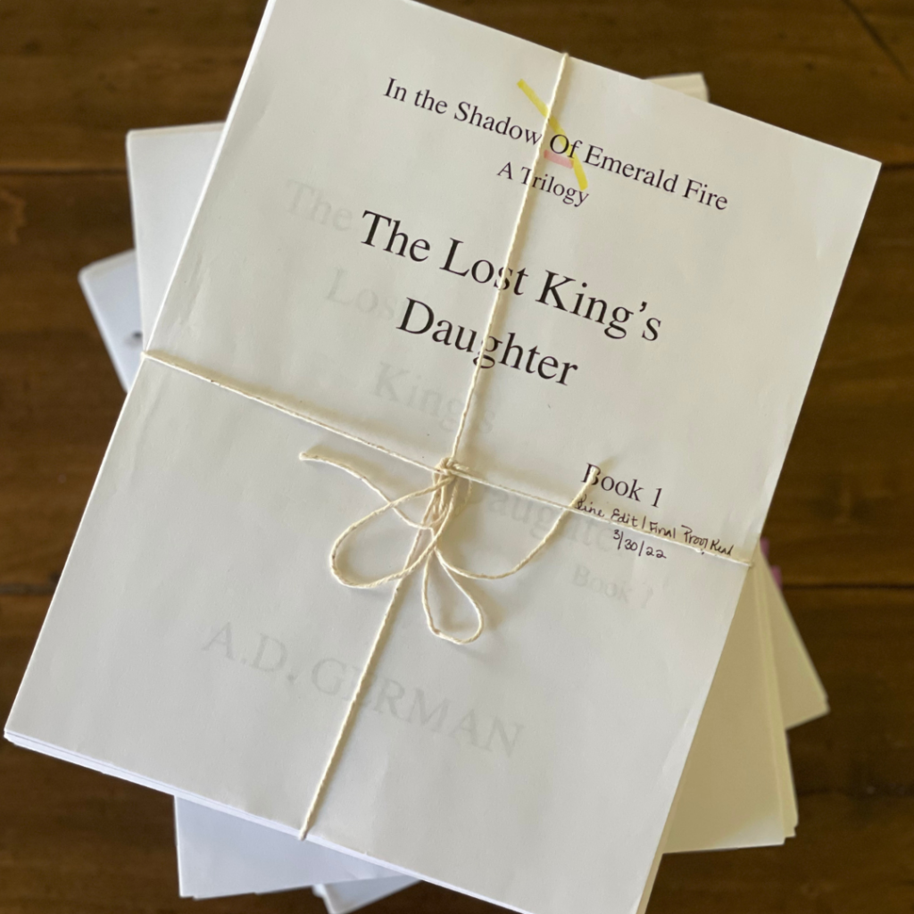 The many drafts and rewrites of The Lost King's Daughter